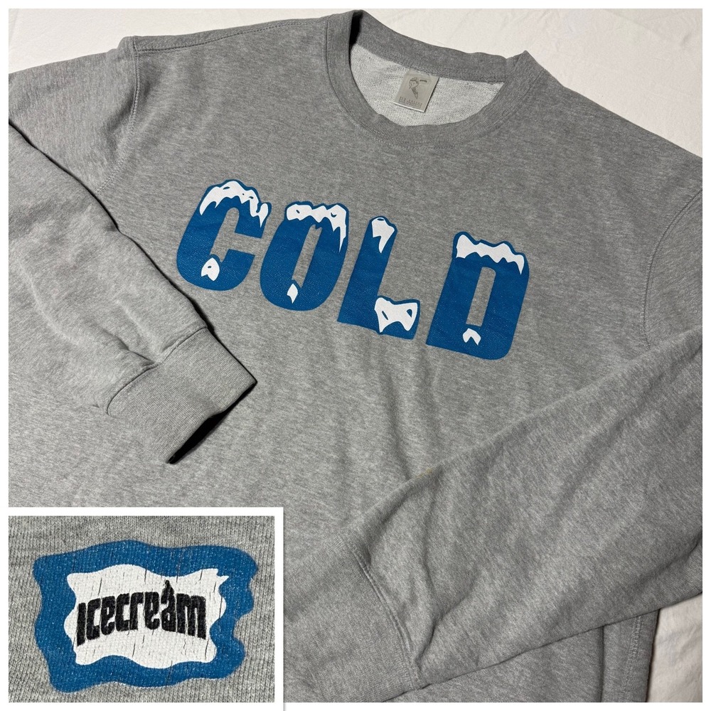 Y2K Billionaire Boys Club Ice Cream "COLD" Sweatshirt Men's Size 2XL